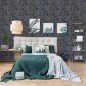 DUTCH WALLCOVERINGS Papel pintado Joelle plateado y azul DUTCH WALLCOVERINGS Papel pintado Joelle plateado y azul