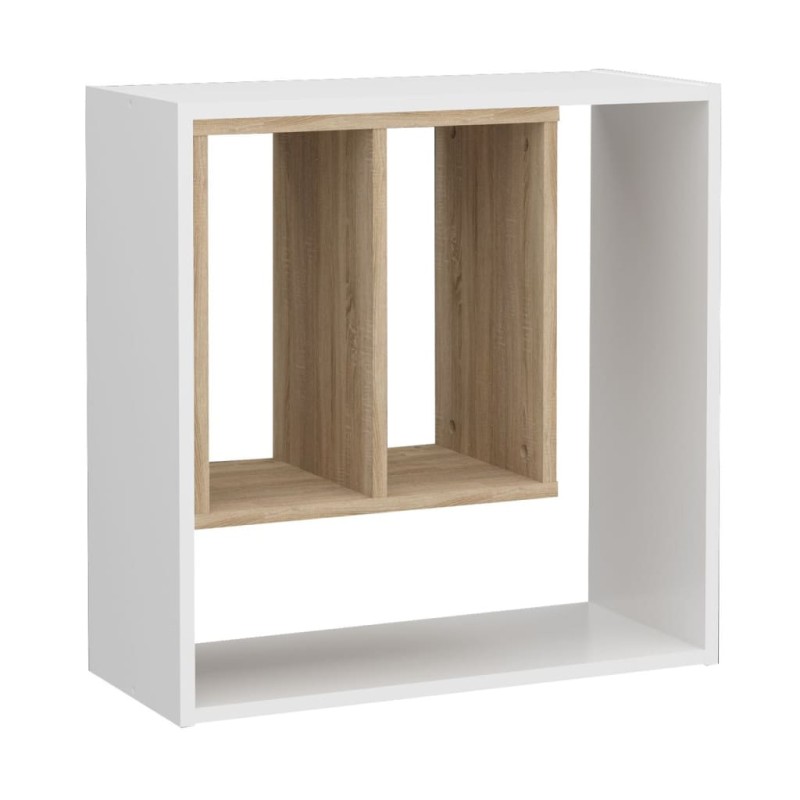 FMD Estantería de pared con 3 compartimentos abiertos 58,3x24,4x58,6cm FMD Estantería de pared con 3 compartimentos abiertos 58,3x24,4x58,6cm