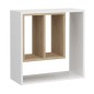 FMD Estantería de pared con 3 compartimentos abiertos 58,3x24,4x58,6cm FMD Estantería de pared con 3 compartimentos abiertos 58,3x24,4x58,6cm