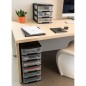 Curver Cajonera de sobremesa Babel negro y transparente A4 3x5 L Curver Cajonera de sobremesa Babel negro y transparente A4 3x5 L
