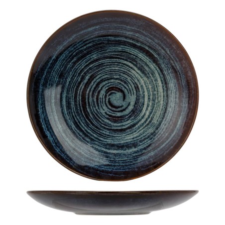 Cosy & Trendy Plato postre Atlantis 6 uds círculos azul Ø21,5cm