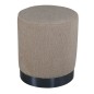 Venture Home Puf Benji felpa beige y negro 35x35x42,5 cm Venture Home Puf Benji felpa beige y negro 35x35x42,5 cm