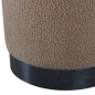 Venture Home Puf Benji felpa beige y negro 35x35x42,5 cm Venture Home Puf Benji felpa beige y negro 35x35x42,5 cm
