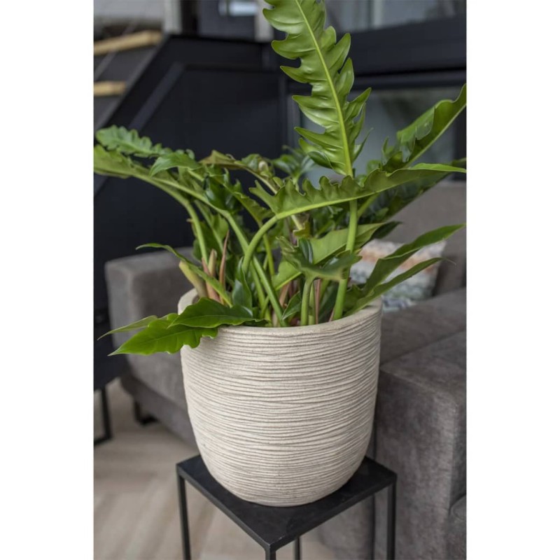 Capi Macetero Waste Rib beige terrazo 35x34 cm Capi Macetero Waste Rib beige terrazo 35x34 cm