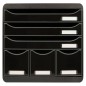 Exacompta Set de cajones escritorio Maxi con 6 cajones negro brillante Exacompta Set de cajones escritorio Maxi con 6 cajones negro brillante