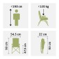 Travellife Silla de relax Barletta Cross azul Travellife Silla de relax Barletta Cross azul