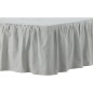 Venture Home Faldón de cama Pixy algodón gris claro 200x120 cm Venture Home Faldón de cama Pixy algodón gris claro 200x120 cm