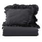 Venture Home Juego de ropa de cama Levi algodón antracita 220x240 cm