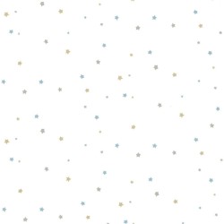 Noordwand Papel pintado Mondo baby Little Stars azul y blanco
