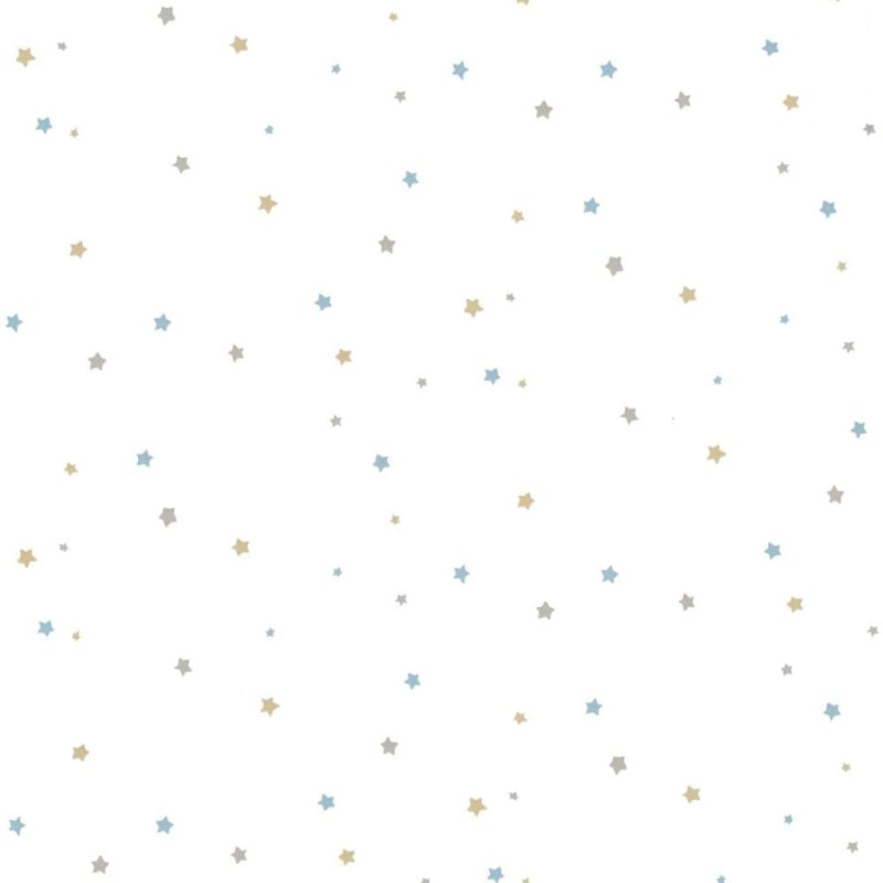 Noordwand Papel pintado Mondo baby Little Stars azul y blanco Noordwand Papel pintado Mondo baby Little Stars azul y blanco