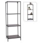H&S Collection Estantería abierta 3 alturas negro 45x30x130 cm H&S Collection Estantería abierta 3 alturas negro 45x30x130 cm