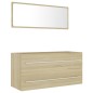 vidaXL Set de muebles de baño 2 pzas contrachapada roble sonoma vidaXL Set de muebles de baño 2 pzas contrachapada roble sonoma