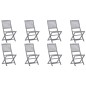 vidaXL Sillas de jardín plegables 8 uds madera maciza acacia vidaXL Sillas de jardín plegables 8 uds madera maciza acacia