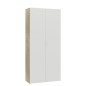 vidaXL Mueble zapatero contrachapada blanco y roble 80x35,5x180 cm vidaXL Mueble zapatero contrachapada blanco y roble 80x35,5x180 cm
