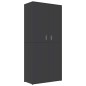 vidaXL Mueble zapatero de madera contrachapada gris 80x39x178 cm vidaXL Mueble zapatero de madera contrachapada gris 80x39x178 cm
