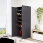vidaXL Mueble zapatero de madera contrachapada gris 80x39x178 cm vidaXL Mueble zapatero de madera contrachapada gris 80x39x178 cm