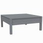 vidaXL Juego muebles de jardín 3 pzas cojines gris madera pino maciza vidaXL Juego muebles de jardín 3 pzas cojines gris madera pino maciza