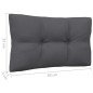 vidaXL Juego muebles de jardín 3 pzas cojines gris madera pino maciza vidaXL Juego muebles de jardín 3 pzas cojines gris madera pino maciza