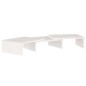 vidaXL Soporte de monitor madera maciza de pino blanco 60x24x10,5 cm vidaXL Soporte de monitor madera maciza de pino blanco 60x24x10,5 cm