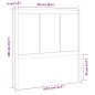vidaXL Cabecero de cama madera maciza de pino blanco 105,5x4x100 cm vidaXL Cabecero de cama madera maciza de pino blanco 105,5x4x100 cm