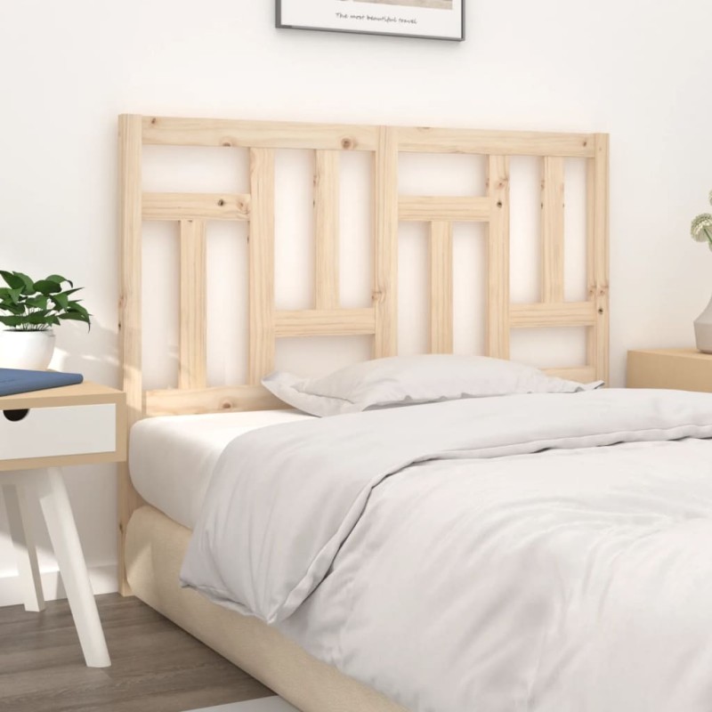 vidaXL Cabecero de cama madera maciza de pino 140,5x4x100 cm vidaXL Cabecero de cama madera maciza de pino 140,5x4x100 cm