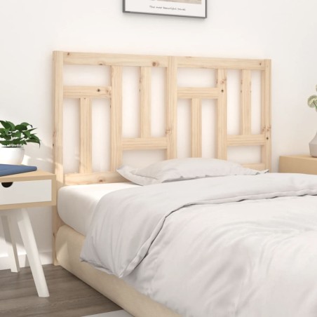 vidaXL Cabecero de cama madera maciza de pino 140,5x4x100 cm
