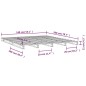 vidaXL Cama de palets de madera maciza de pino 140x200 cm vidaXL Cama de palets de madera maciza de pino 140x200 cm