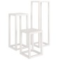 vidaXL Set de bar 3 piezas madera maciza de pino blanco vidaXL Set de bar 3 piezas madera maciza de pino blanco