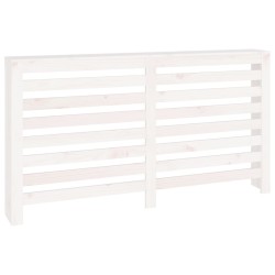 vidaXL Cubierta de radiador madera maciza de pino blanco 153x19x84 cm
