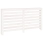 vidaXL Cubierta de radiador madera maciza de pino blanco 153x19x84 cm