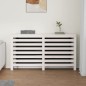 vidaXL Cubierta de radiador madera maciza de pino blanco 153x19x84 cm