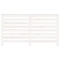 vidaXL Cubierta de radiador madera maciza de pino blanco 153x19x84 cm