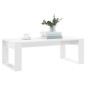 vidaXL Mesa de centro madera de ingeniería blanco brillo 102x50x35 cm vidaXL Mesa de centro madera de ingeniería blanco brillo 102x50x35 cm