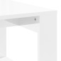 vidaXL Mesa de centro madera de ingeniería blanco brillo 102x50x35 cm vidaXL Mesa de centro madera de ingeniería blanco brillo 102x50x35 cm