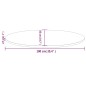 vidaXL Tablero de mesa ovalado madera maciza de pino 100x50x2,5 cm vidaXL Tablero de mesa ovalado madera maciza de pino 100x50x2,5 cm