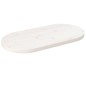 vidaXL Tablero de mesa ovalado madera maciza pino blanco 80x40x2,5 cm vidaXL Tablero de mesa ovalado madera maciza pino blanco 80x40x2,5 cm