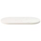 vidaXL Tablero de mesa ovalado madera maciza pino blanco 80x40x2,5 cm vidaXL Tablero de mesa ovalado madera maciza pino blanco 80x40x2,5 cm