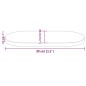 vidaXL Tablero de mesa ovalado madera maciza pino blanco 80x40x2,5 cm vidaXL Tablero de mesa ovalado madera maciza pino blanco 80x40x2,5 cm