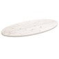 vidaXL Tablero de mesa ovalado madera maciza pino blanco 90x45x2,5 cm vidaXL Tablero de mesa ovalado madera maciza pino blanco 90x45x2,5 cm