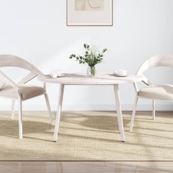 vidaXL Tablero de mesa ovalado madera maciza pino blanco 90x45x2,5 cm