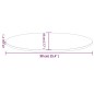 vidaXL Tablero de mesa ovalado madera maciza pino blanco 90x45x2,5 cm vidaXL Tablero de mesa ovalado madera maciza pino blanco 90x45x2,5 cm
