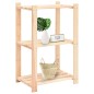 vidaXL Estantería 3 niveles 5 unidades madera pino maciza 150 kg vidaXL Estantería 3 niveles 5 unidades madera pino maciza 150 kg