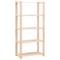 vidaXL Estantería 5 niveles 3 unidades madera pino maciza 250 kg vidaXL Estantería 5 niveles 3 unidades madera pino maciza 250 kg