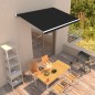 vidaXL Toldo retráctil manual gris antracita 350x250 cm vidaXL Toldo retráctil manual gris antracita 350x250 cm