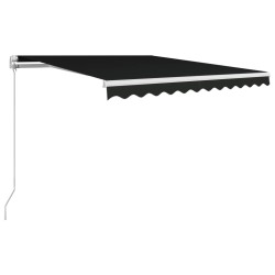vidaXL Toldo retráctil manual gris antracita 350x250 cm
