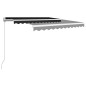 vidaXL Toldo retráctil manual gris antracita 350x250 cm vidaXL Toldo retráctil manual gris antracita 350x250 cm