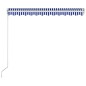 vidaXL Toldo manual retráctil azul y blanco 300x250 cm vidaXL Toldo manual retráctil azul y blanco 300x250 cm