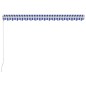 vidaXL Toldo manual retráctil azul y blanco 400x300 cm vidaXL Toldo manual retráctil azul y blanco 400x300 cm