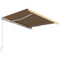 vidaXL Toldo manual retráctil amarillo y blanco 300x250 cm vidaXL Toldo manual retráctil amarillo y blanco 300x250 cm