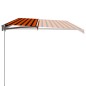 vidaXL Toldo manual retráctil naranja y marrón 600x300 cm vidaXL Toldo manual retráctil naranja y marrón 600x300 cm